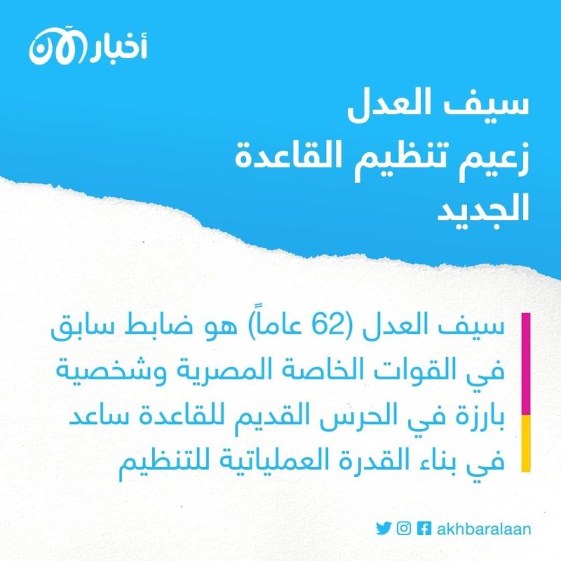 واشنطن تؤكد أن سيف العدل أصبح زعيماً لتنظيم القاعدة