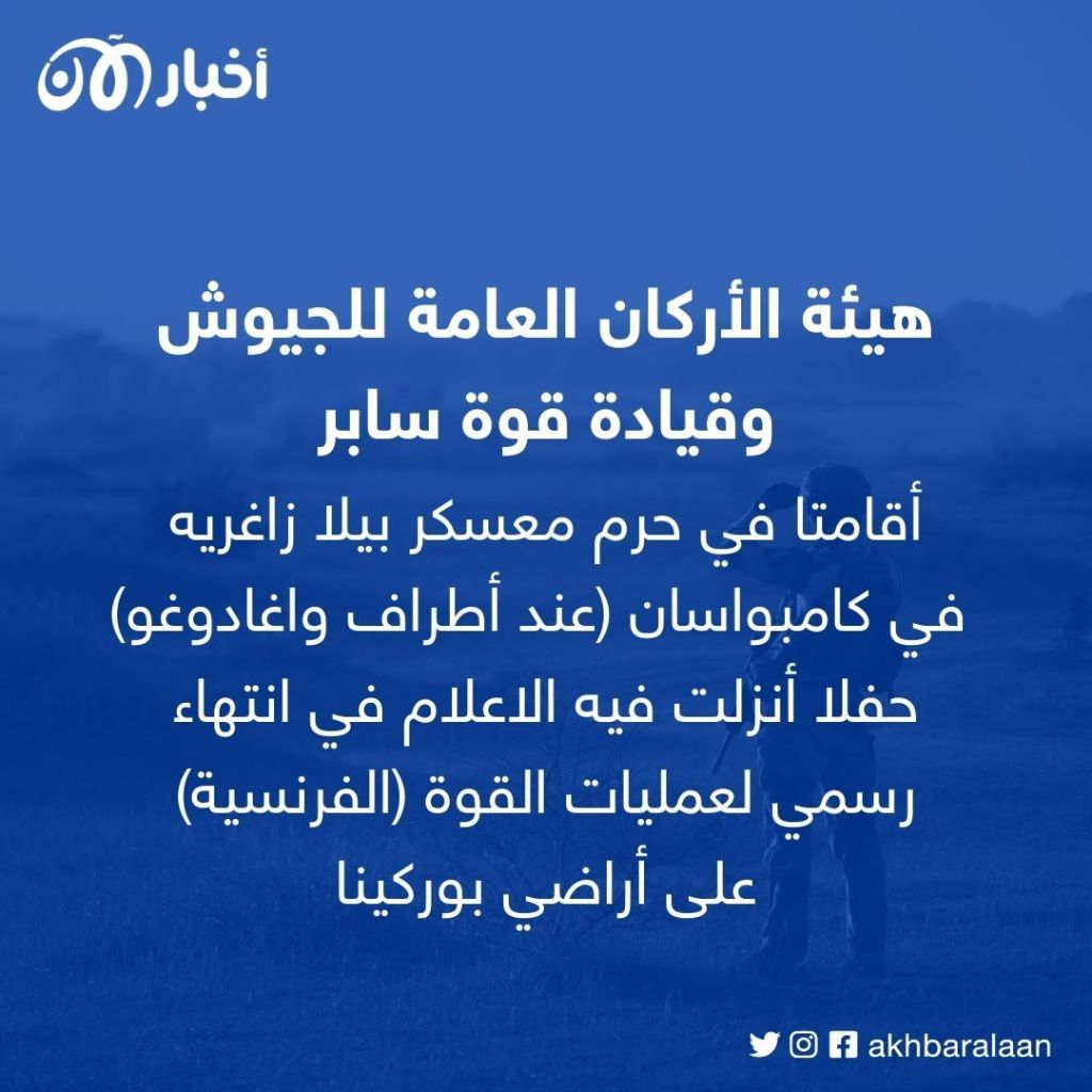 بوركينا فاسو تعلن الانتهاء الرسمي لعمليات الجيش الفرنسي على أراضيها