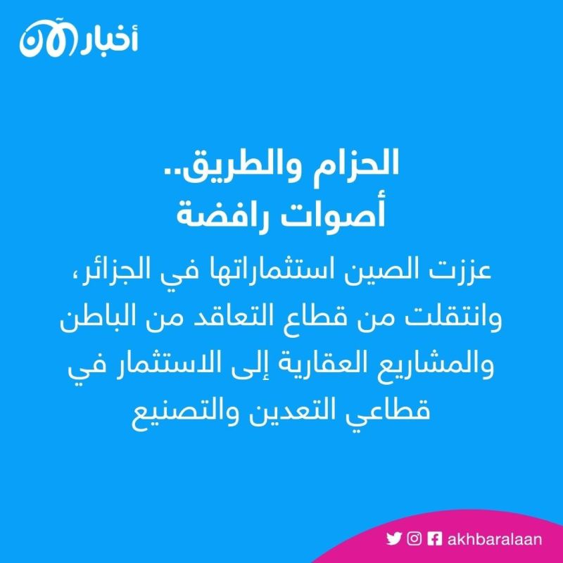 مبادرة الحزام والطريق.. الصين تبتلع خيرات الجزائر وتهدد مستقبلها