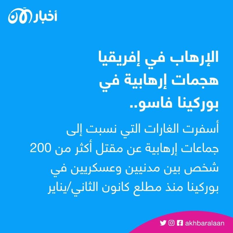 مقتل نحو 70 جندياً في بوركينا فاسو بهجمات إرهابية