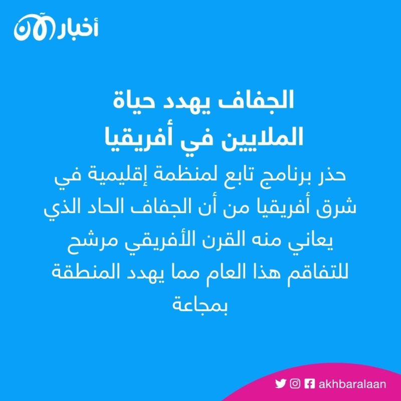الجفاف الحاد يهدد منطقة القرن الأفريقي بمجاعة