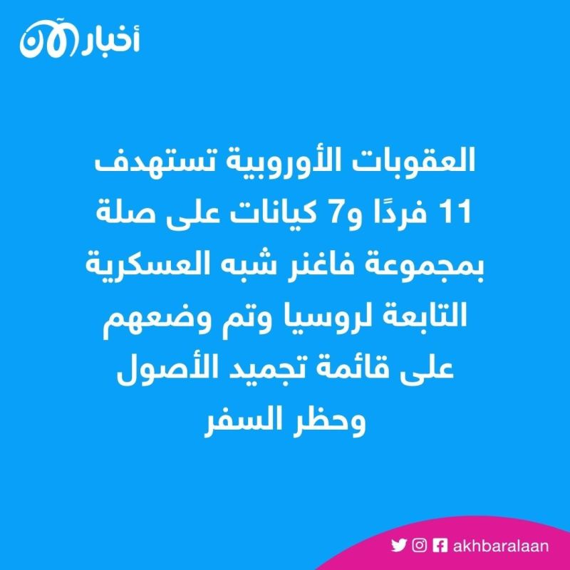 بسبب انتهاكات حقوق الإنسان.. عقوبات أوروبية جديدة على "فاغنر"