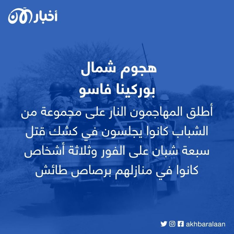 12 قتيلاً بهجوم إرهابي في شمال بوركينا فاسو 1 12 قتيلاً على الأقلّ في هجوم في شمال بوركينا فاسو