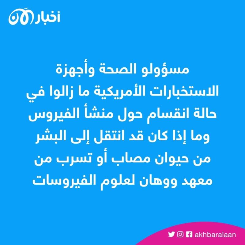"النواب" الأمريكي يرفع السرية عن وثائق استخبارية حول منشأ كورونا 1 "النواب" الأمريكي يرفع السرية عن وثائق استخبارية حول منشأ كورونا