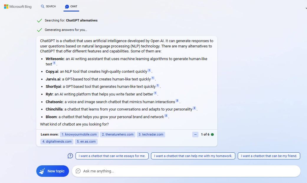 بدائل ChatGPT.. كيف تحصل على مميزات الذكاء الاصطناعي مجانا دون حجب؟ 2 بدائل ChatGPT.. كيف تحصل على مميزات الذكاء الاصطناعي مجانا دون حجب؟