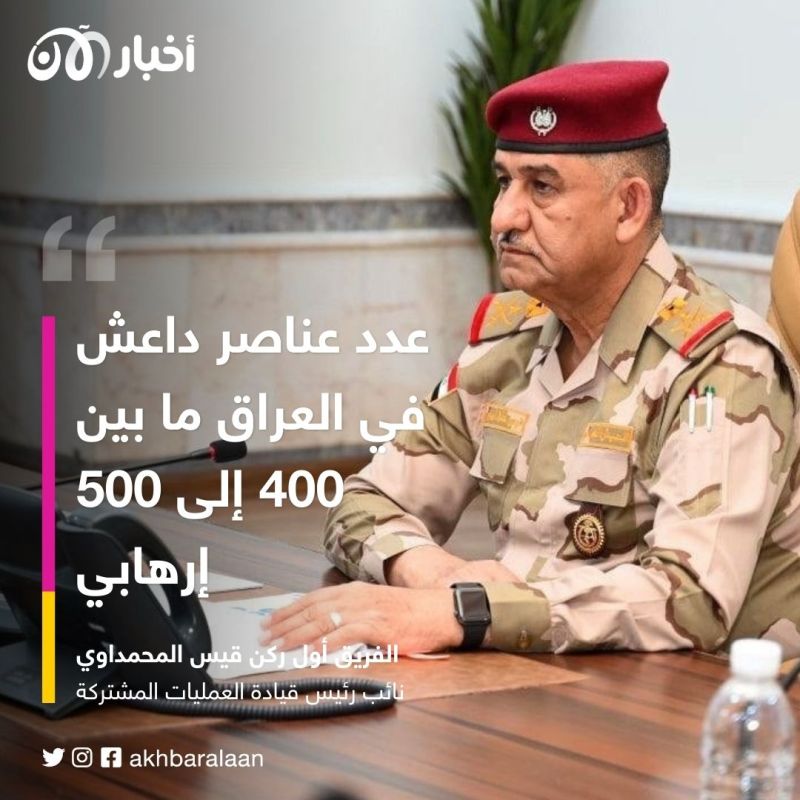 "العميات المشتركة" تكشف عدد عناصر داعش في العراق 1 "العميات المشتركة" تكشف عدد عناصر داعش في العراق