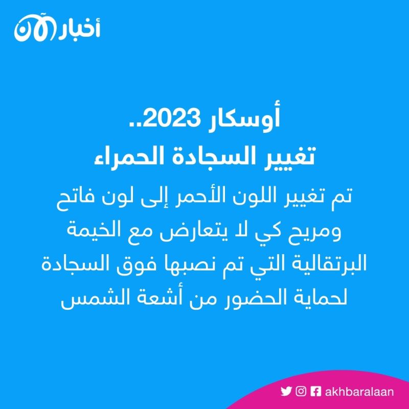 الأوسكار بدون "السجادة الحمراء" لأول مرة منذ 6 عقود.. ما السبب؟ 1 الأوسكار بدون "السجادة الحمراء" لأول مرة منذ 6 عقود.. ما السبب؟