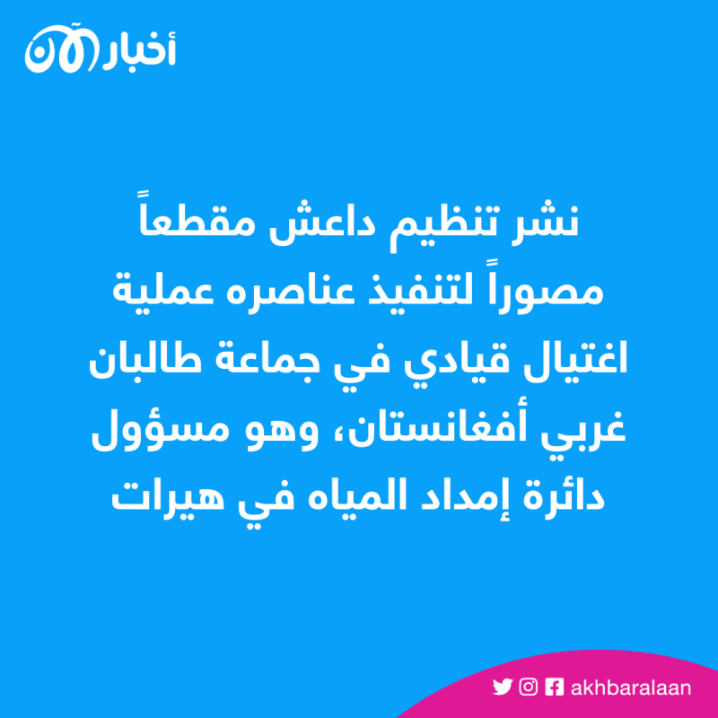 داعش يغتال قيادي في طالبان غربي أفغانستان 1 داعش يغتال قيادي في طالبان غربي أفغانستان