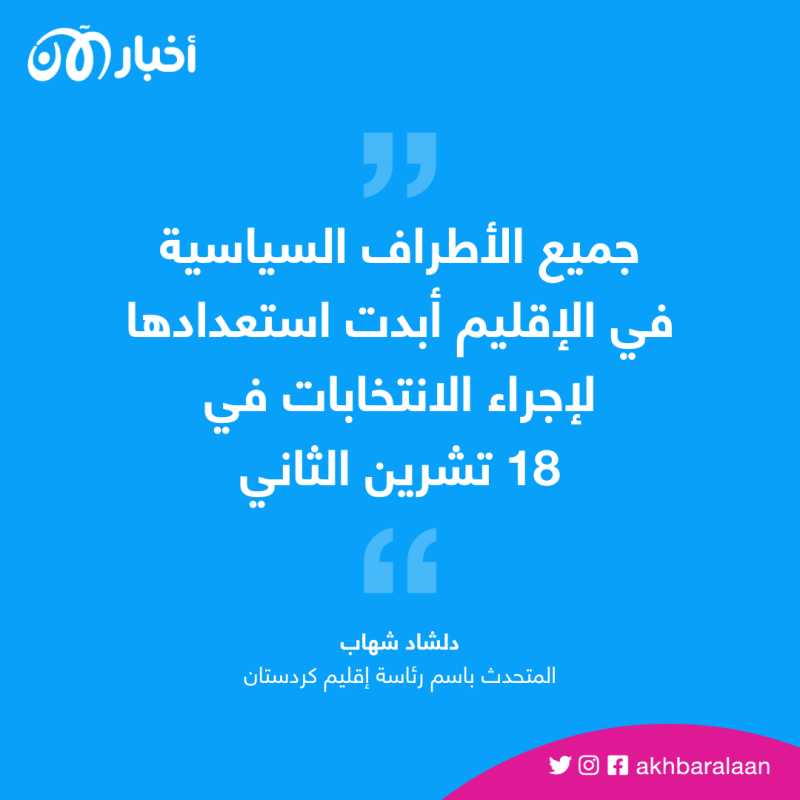 عقب الخلافات.. أحزاب كردستان العراق تحدد موعداً لانتخابات برلمان الإقليم