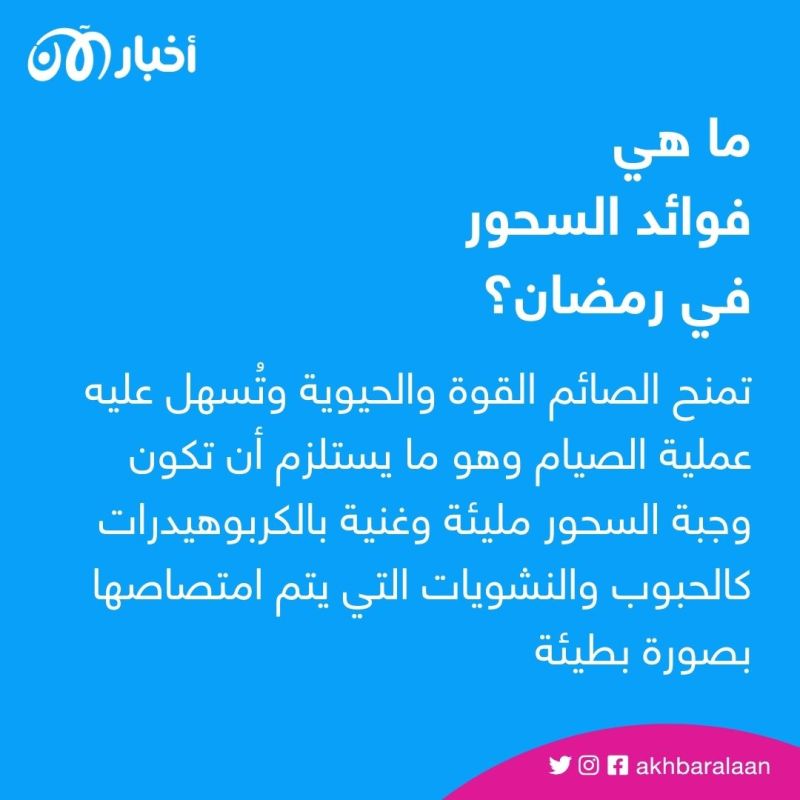 منها الحد من الصداع.. أهمية وجبة السحور في رمضان