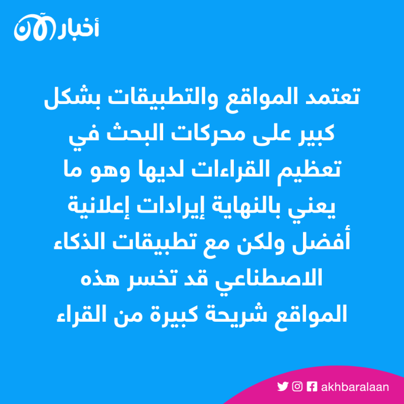 هل ستقطع روبوتات الدردشة بالذكاء الاصطناعي جمهور قرّاء مواقع الويب؟