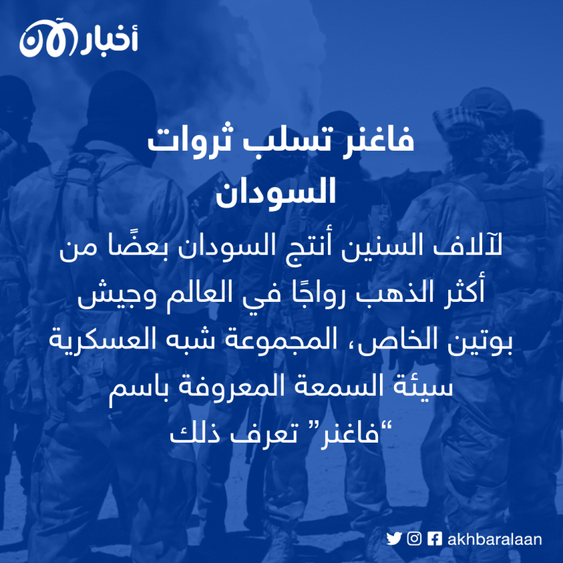 بعد اشتباكات السودان.. ما خطوات فاغنر لإكمال خطة روسيا لنهب السودانيين؟ 2 بعد اشتباكات السودان.. ما خطوات فاغنر لإكمال خطة روسيا لنهب السودانيين؟