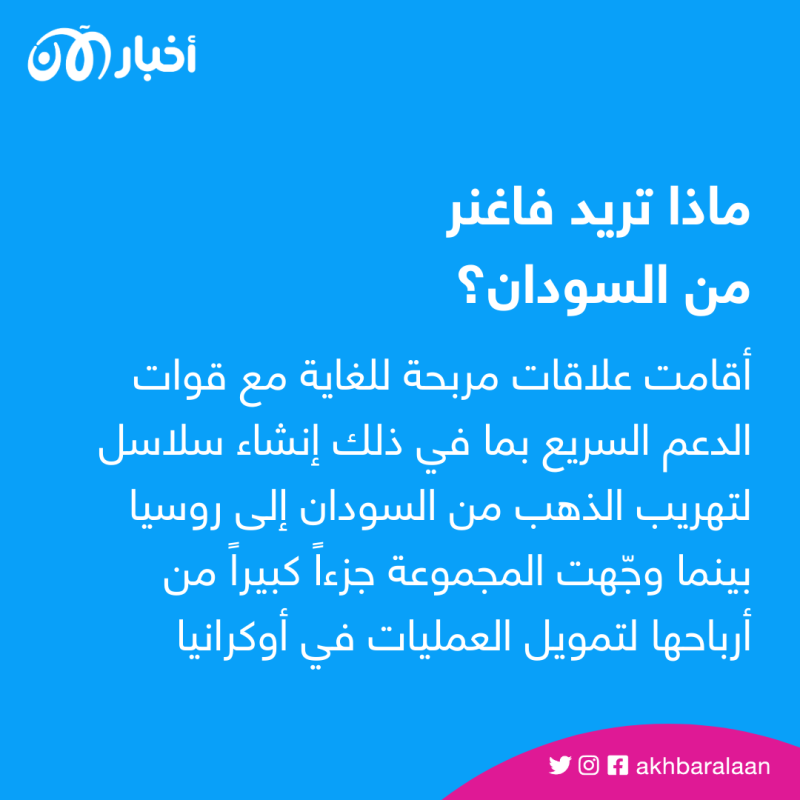 روسيا تزوّد فاغنر في الخرطوم بالأسلحة.. فما هي خطة بريغوجين في السودان؟