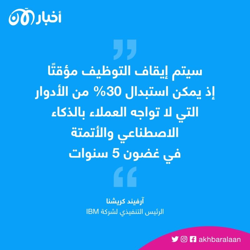 "سنستبدل 7800 وظيفة بالذكاء الاصطناعي".. IBM تصدم موظفي التكنولوجيا