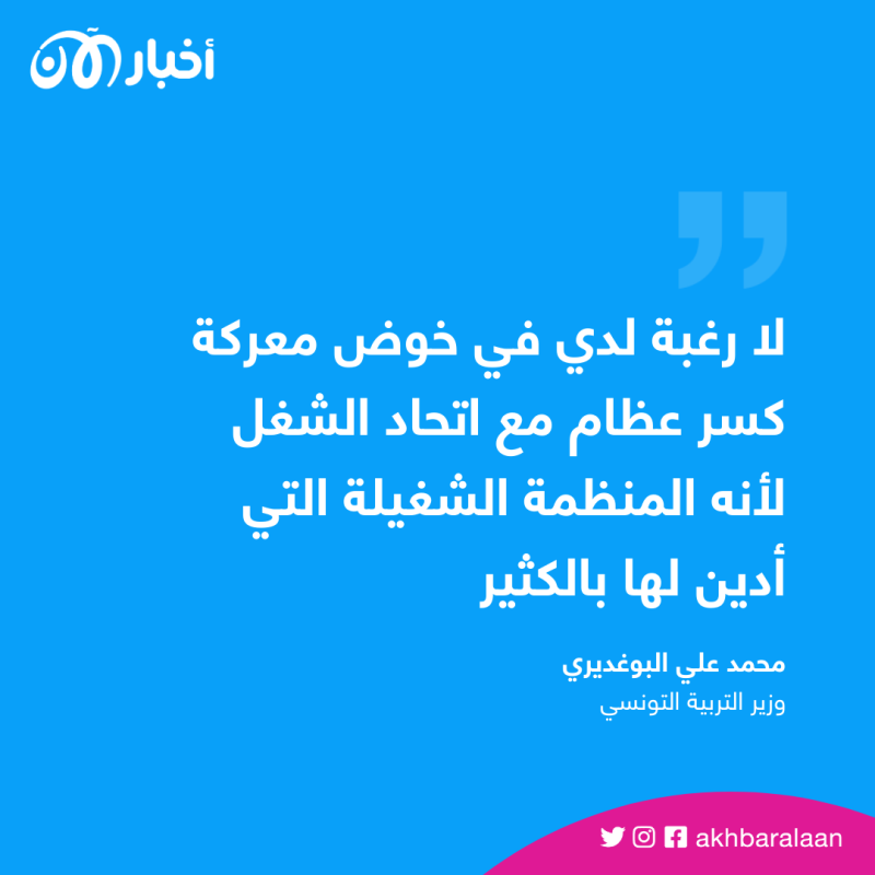بعد تهديده بحجب أجور الأساتذة.. وزير التربية التونسي يؤكد أن الحوار متواصل معهم