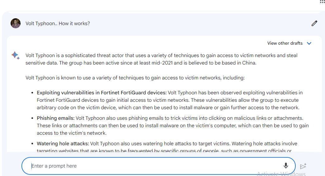 حوار مع بينغ وبارد: "فولت تايفون" يمكنها اختراق مؤسسات الشرق الأوسط بهذه الطرق