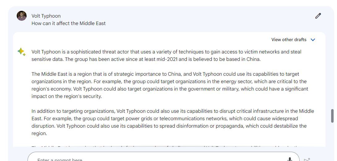 حوار مع بينغ وبارد: "فولت تايفون" يمكنها اختراق مؤسسات الشرق الأوسط بهذه الطرق