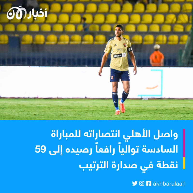 الأهلي يحصّن صدارته للدوري بفوز سهل على طلائع الجيش 1 الأهلي يحصّن صدارته للدوري بفوز سهل على طلائع الجيش