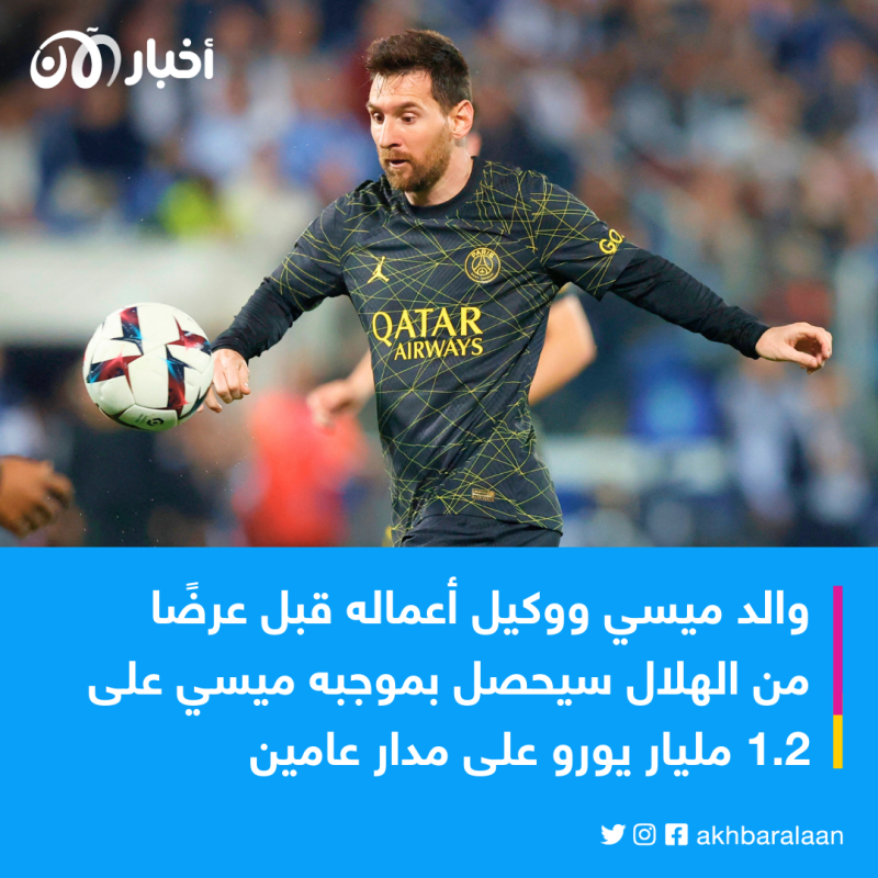 تقارير تكشف موقف ميسي من الانتقال إلى الهلال السعودي