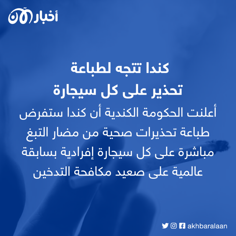 كندا أول دولة ستحارب التدخين بهذه الطريقة