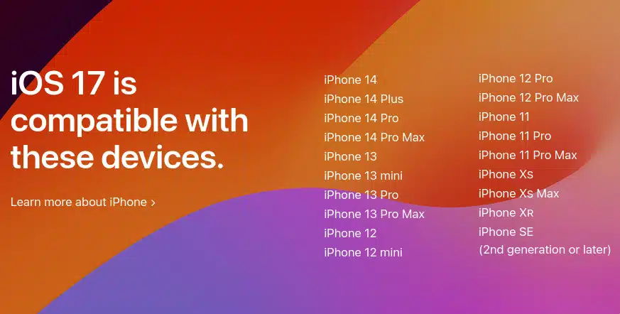 آبل تكشف عن الأجهزة المتوافقة مع نظامها الجديد IOS 17.. هل هاتفك منها؟