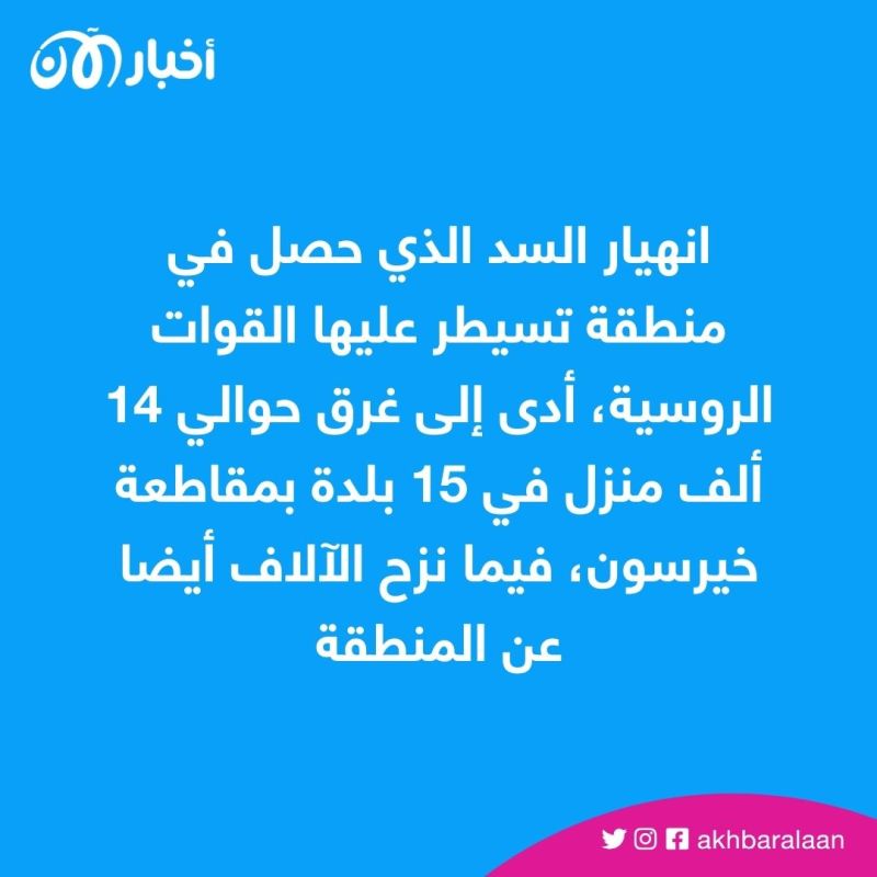 أدلة تكشف المتورط في تدمير سد كاخوفكا