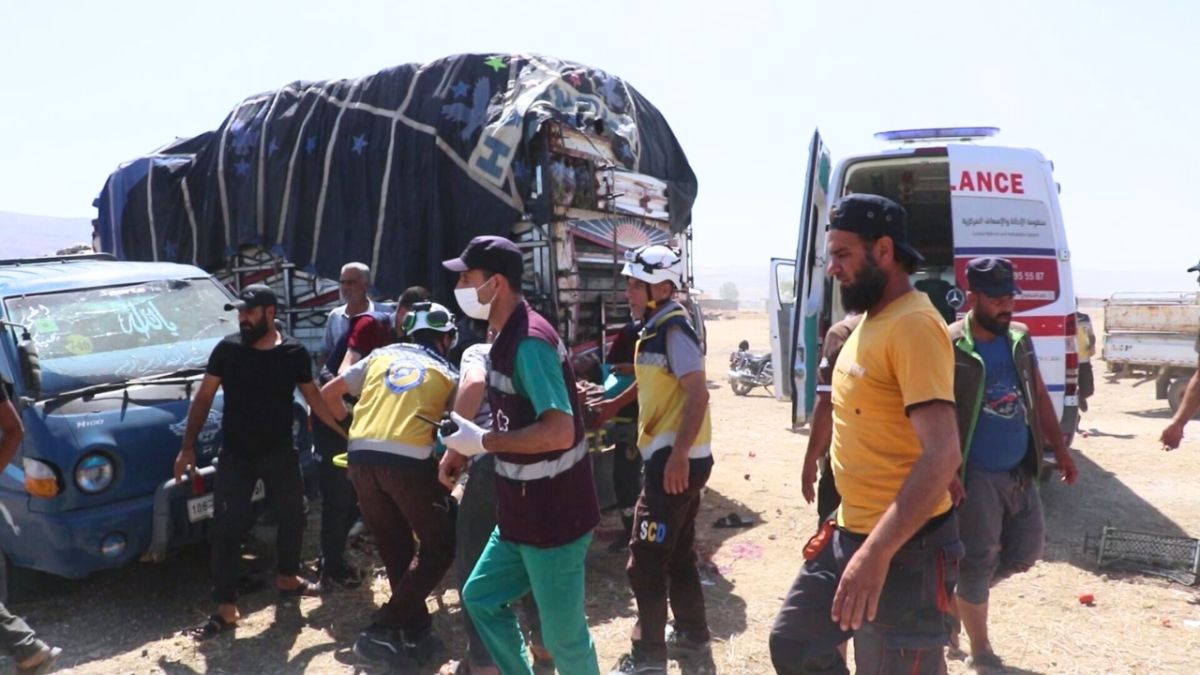 قتلى ومصابون بغارات جوية روسية على إدلب السورية 1 قتلى ومصابون بغارات جوية روسية على إدلب السورية