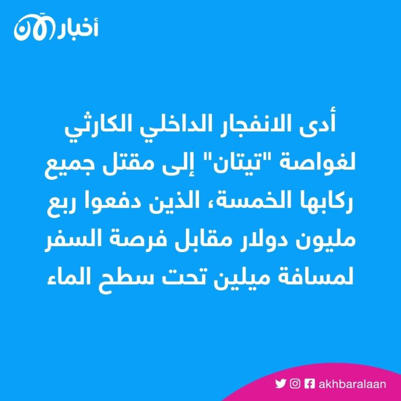 بعد انفجار تيتان.. لماذا يفضل الأثرياء وسائل الترفيه الخطيرة؟