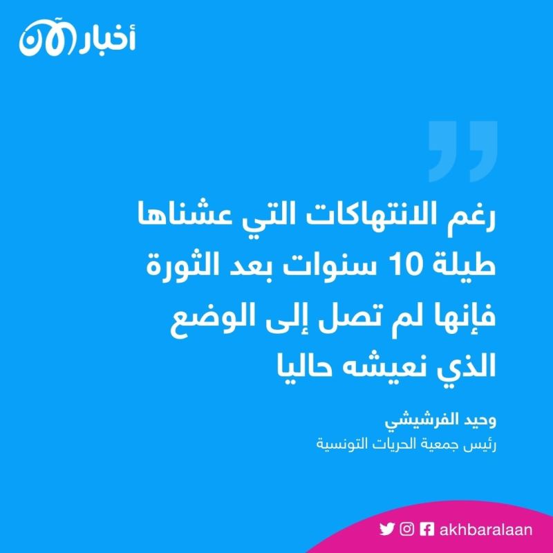 "وضعية الحقوق في تونس حرجة".. جمعية للدفاع عن الحريات تتحدث عن الانتهاكات