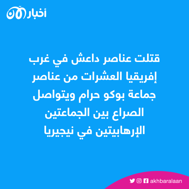 قتلت عنصار داعش في غرب إفريقيا  العشرات من عناصر جماعة بوكو حرام