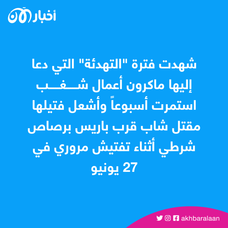 بالتزامن مع الاحتجاجات.. ماكرون يلغي خطاب "العيد الوطني"