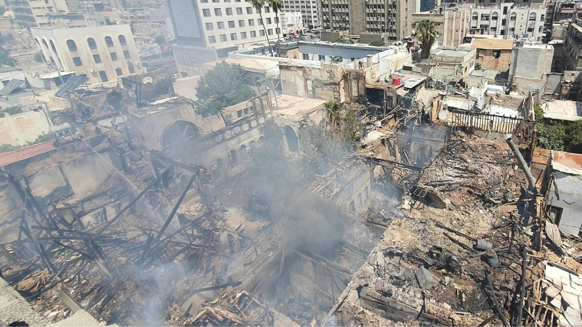 "كل شيء راح".. مواطنون يكشفون لـ"أخبار الآن" كيف اشتعل حريق ساروجة في دمشق 4 دمار ورماد في ساروجة بدمشق.. صور حصرية لـ ”أخبار الآن“ للمنطقة بعد الحريق