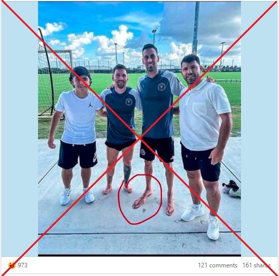 ما حقيقة صورة قدم بوسكيتس الضخمة التي أشعلت الإنترنت؟ 1 ما حقيقة صورة قدم بوسكيتس الضخمة التي أشعلت الإنترنت؟