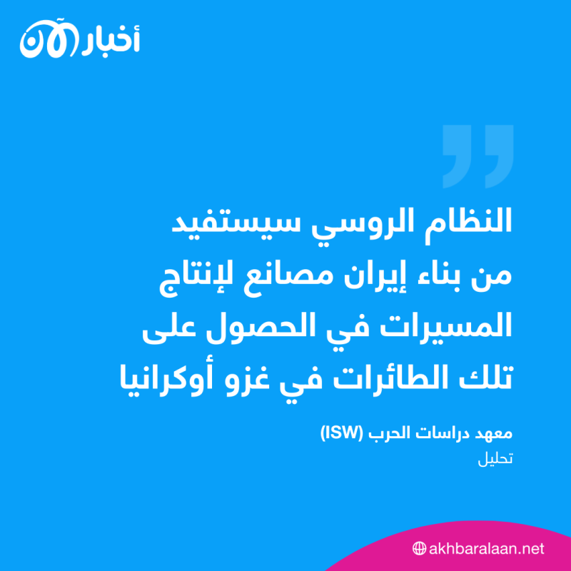 تصب في صالح روسيا.. إيران تعتزم بناء مصانع لمسيّرات تصعّد الغزو بأوكرانيا