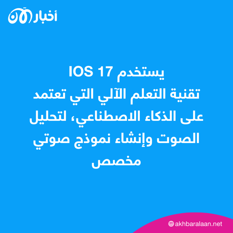 تحديث ثوري بـiOS 17.. كيف تستنسخ صوتك على آيفون باستخدام الذكاء الاصطناعي؟