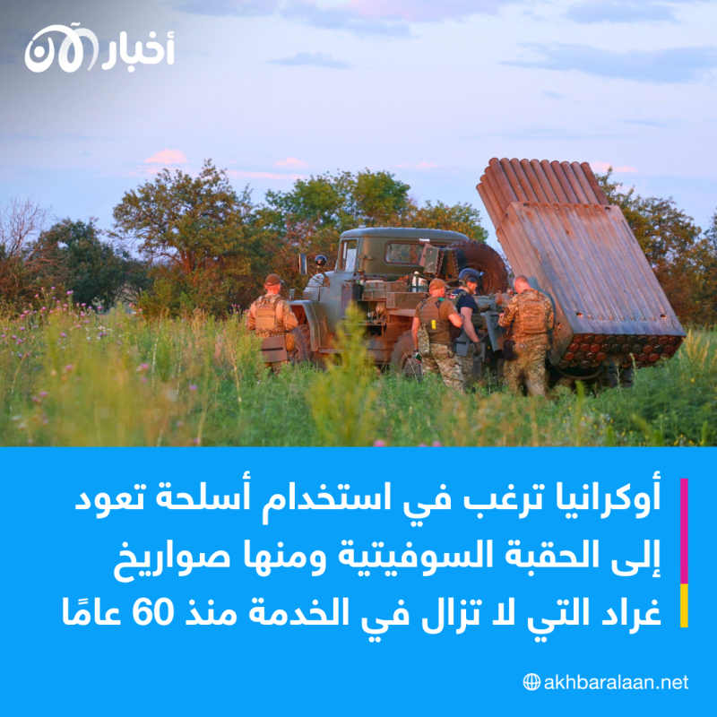 مع إمدادها بالأسلحة الحديثة.. لماذا تفضل أوكرانيا الراجمة "الجدة"؟ 1 مع إمدادها بالأسلحة الحديثة.. لماذا تفضل أوكرانيا الراجمة "الجدة"؟