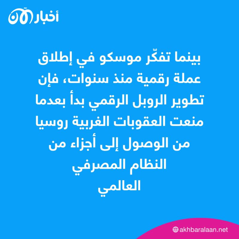 الروبل الرقمي.. هل هو حل روسيا للتغلب على العزلة المالية؟ 1 الروبل الرقمي.. هل هو حل روسيا للتغلب على العزلة المالية؟