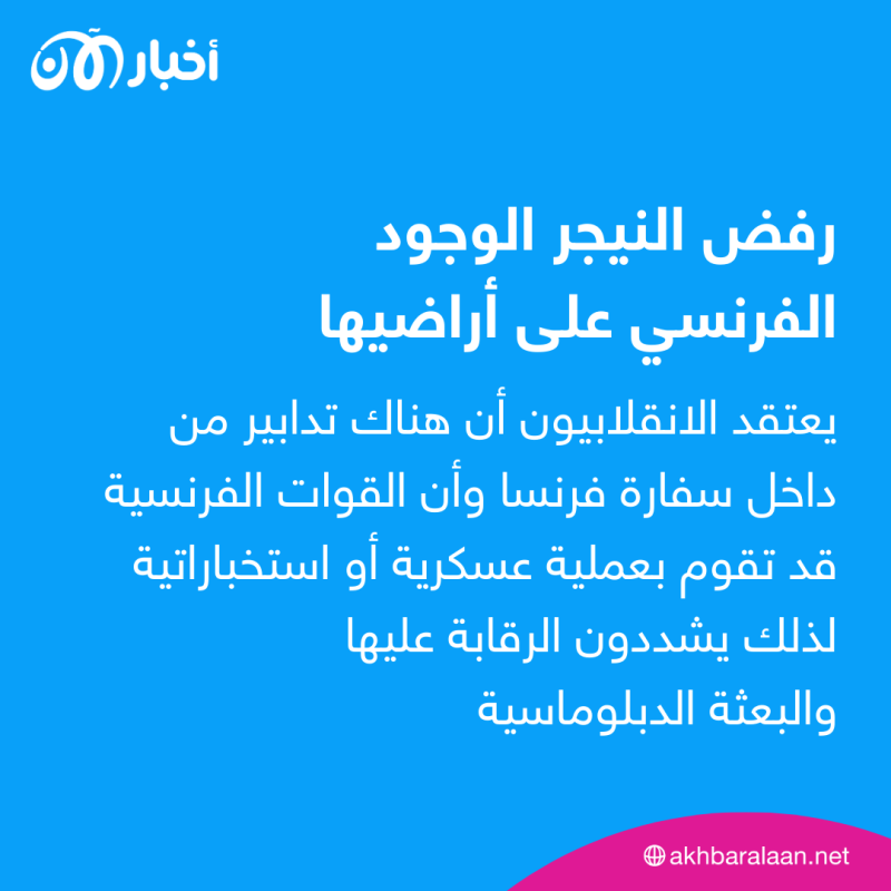 النيجر تقطع الماء والكهرباء عن السفارة الفرنسية