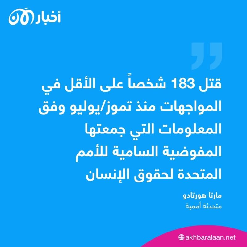 الأمم المتحدة تكشف عن مقتل 183 شخصا على الأقل إثر اشتباكات إثيوبيا