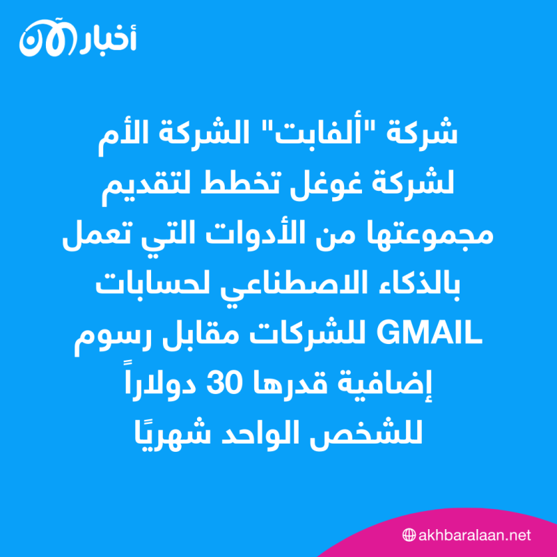 غوغل تزود Gmail بأدوات الذكاء الاصطناعي.. هل تنافس مايكروسوفت وأمازون؟