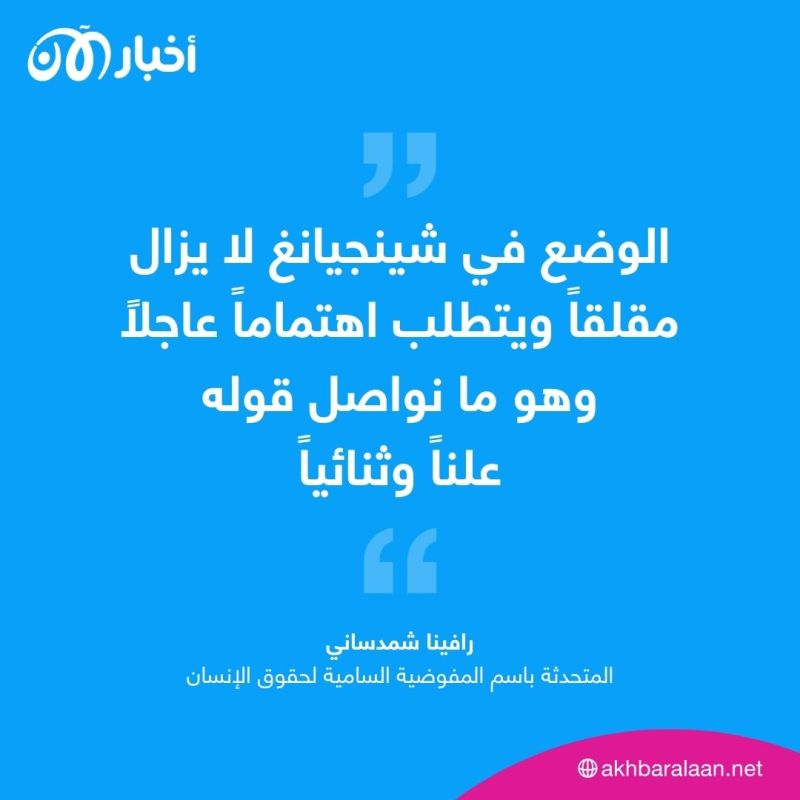 الأمم المتحدة: نضغط من أجل اتخاذ إجراءات بشأن الانتهاكات في شينجيانغ