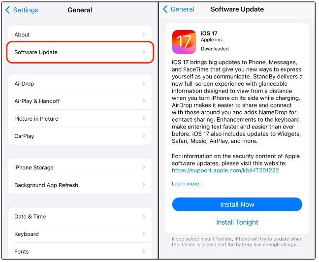 بالخطوات.. كيفية تثبيت نظام iOS 17 في آيفون الخاص بك بأمان 2 بالخطوات.. كيفية تثبيت نظام iOS 17 في آيفون الخاص بك بأمان