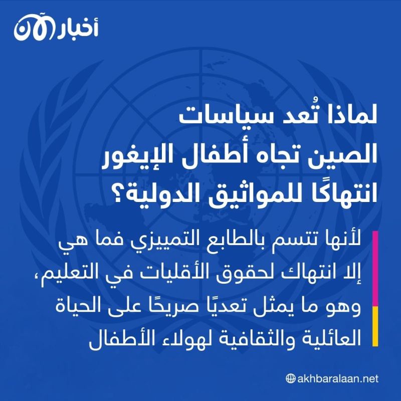 كيف تقوم الصين بطمس هوية أطفال الإيغور؟.. الأمم المتحدة تُجيب