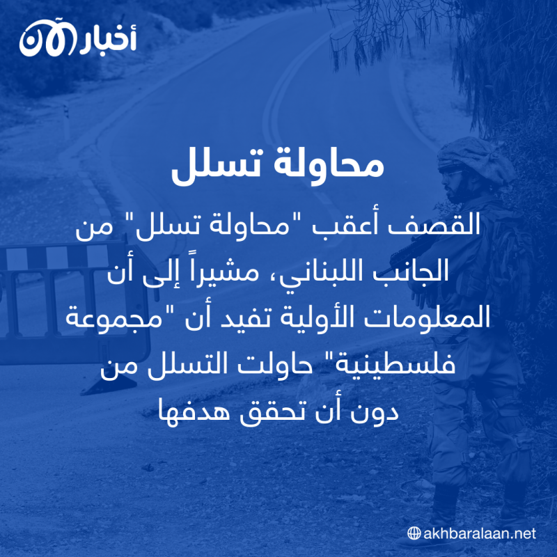 قصف مدفعي إسرائيلي يستهدف جنوب لبنان