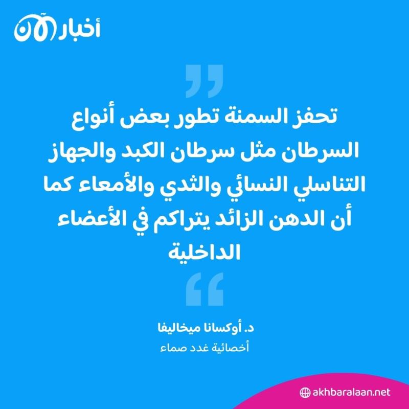 هل تتسبب السمنة في ظهور الأورام؟