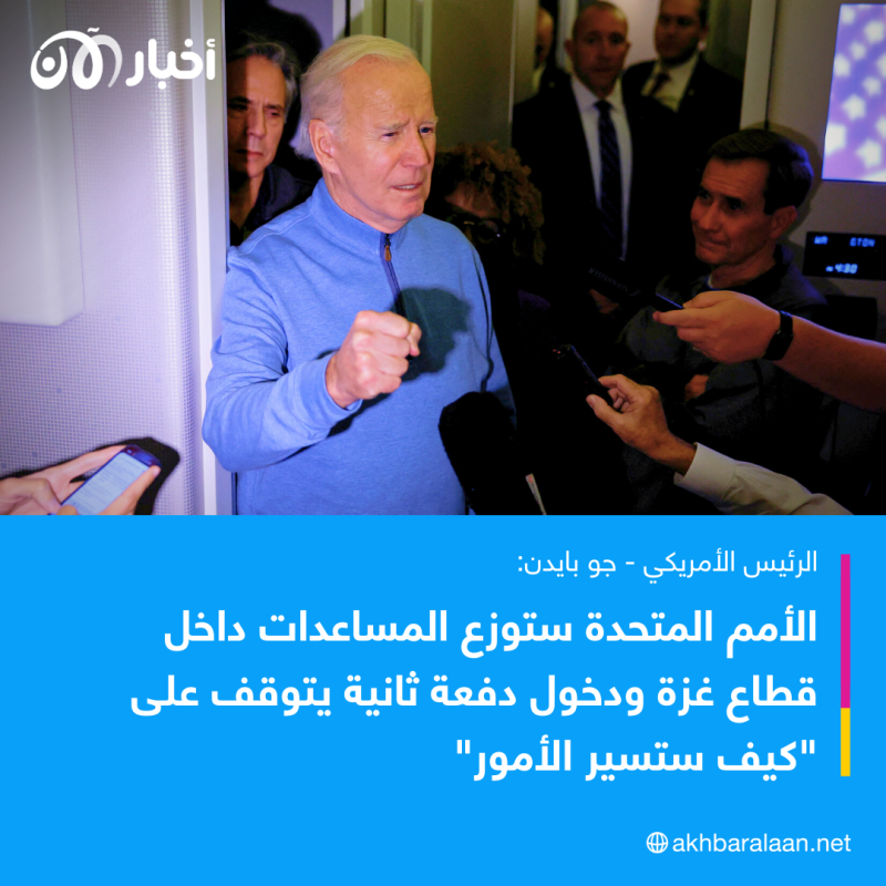 بايدن: مصر ستفتح معبر رفح لمرور ما يصل إلى 20 شاحنة مساعدات لغزة