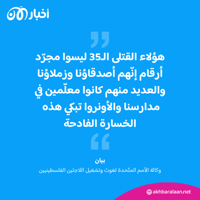 "ليسوا مجرّد أرقام".. الأونروا تنعي موظفيها في غزة