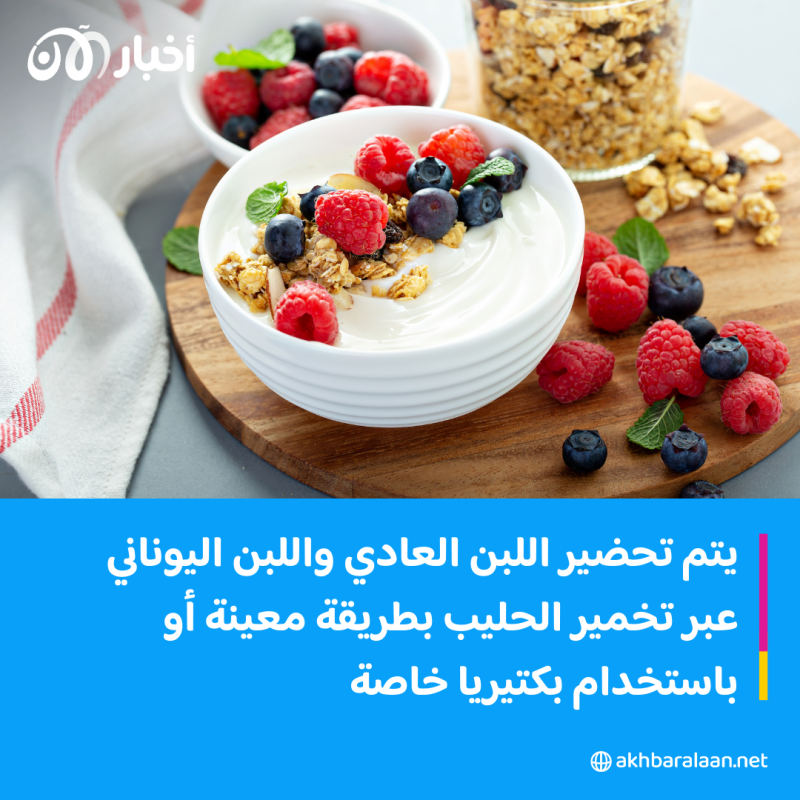 تعرّف معنا على اللبن العادي واللبن اليوناني