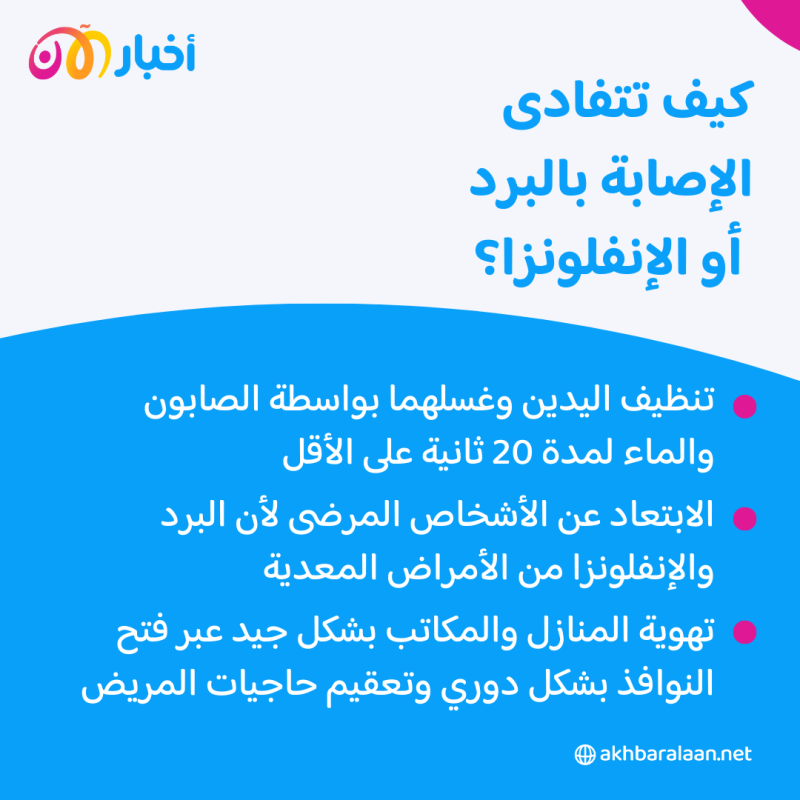 دليلك الشامل عن الفرق بين نزلات البرد والإنفلونزا