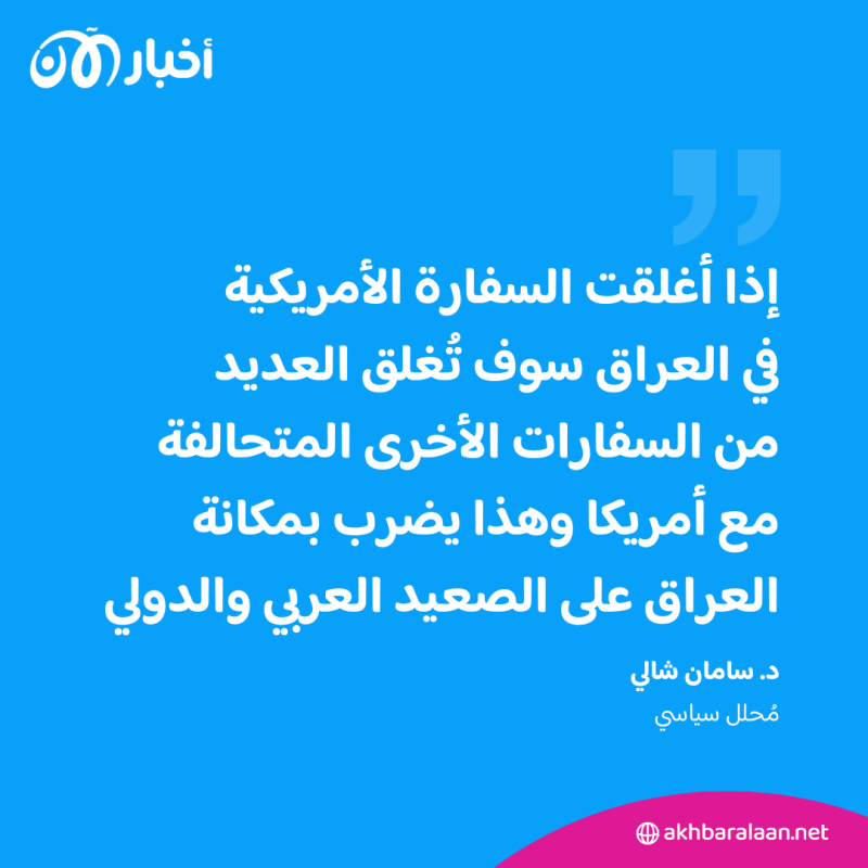 بعد مطالبة مقتدى الصدر بغلق السفارة الأمريكية.. هل العراق يتحمل هذه الخطوة؟